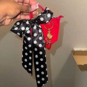 Mini Bag Charm w/ Scarf & Keychain